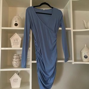 This is a maturity dress. It has never been worn.